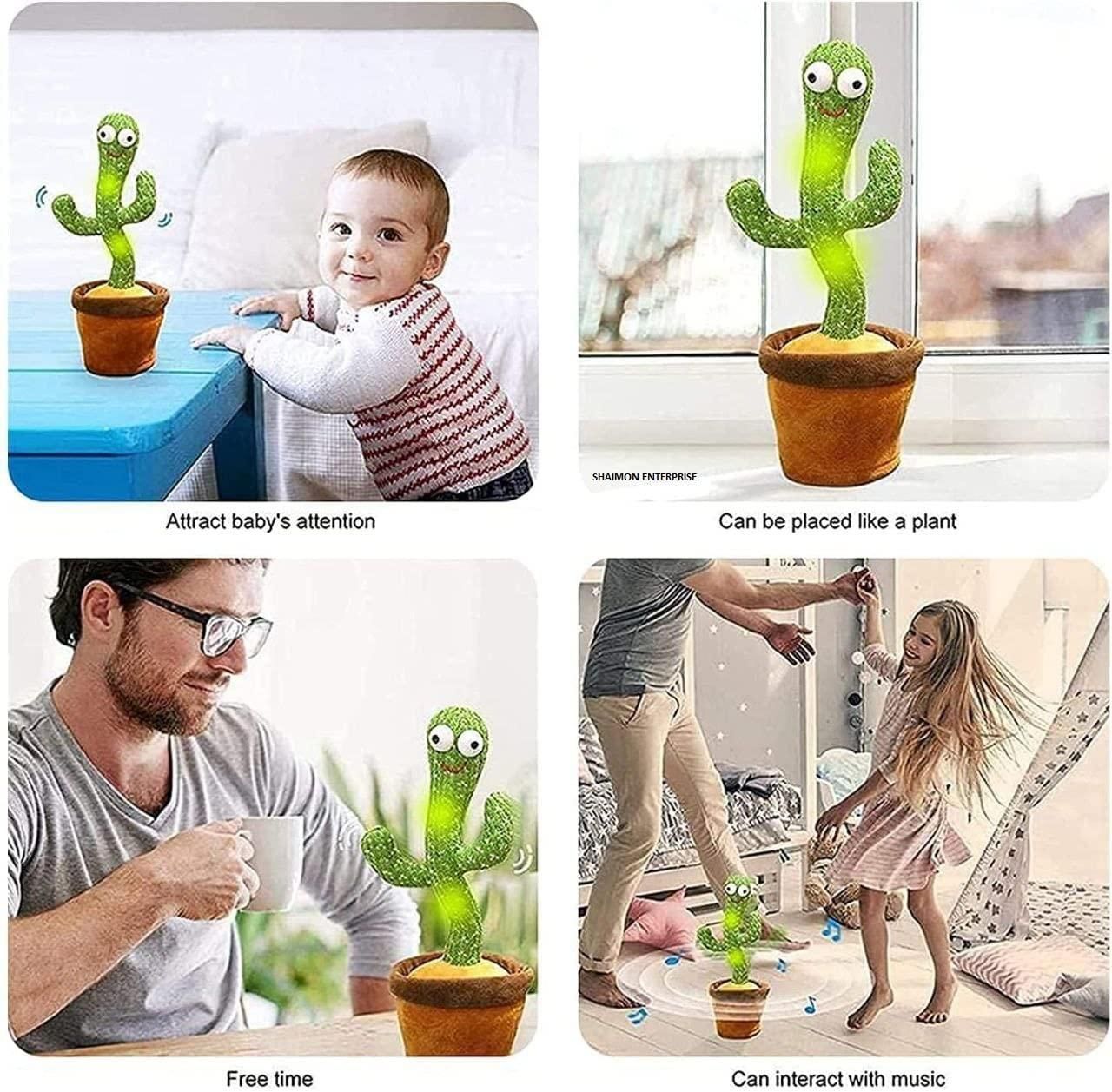 LED Musical Dancing and Mimicry Cactus Toy